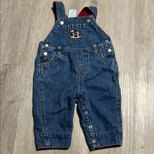 Kids Denim Overalls with Embroidered Patch